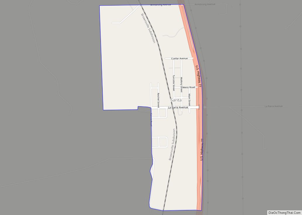 Map of Sarita CDP