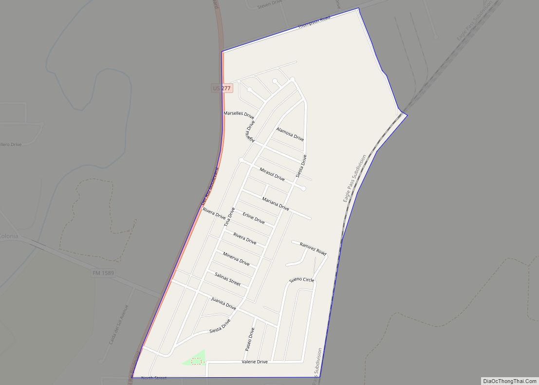 Map of Siesta Acres CDP