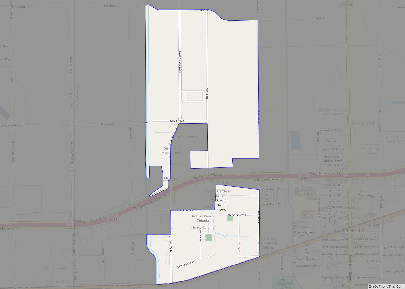 Map of Solis CDP