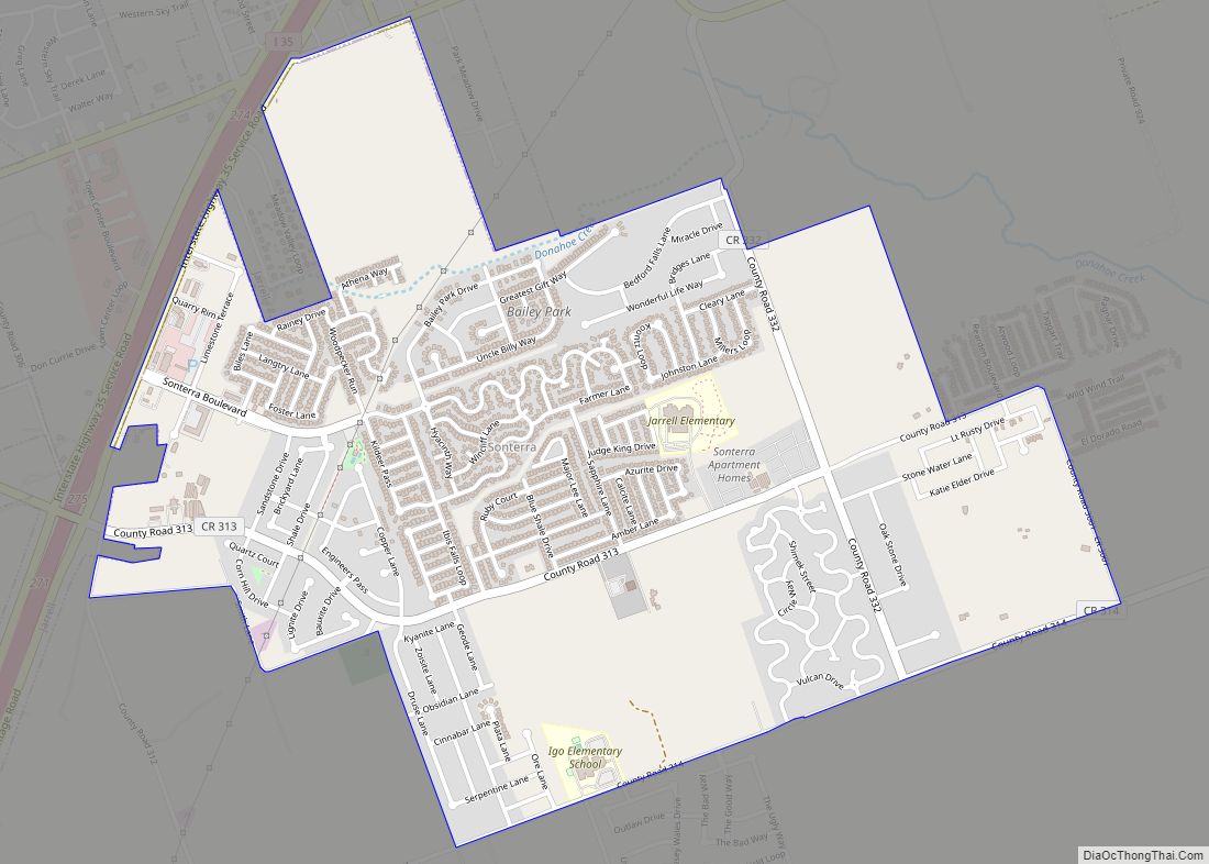 Map of Sonterra CDP
