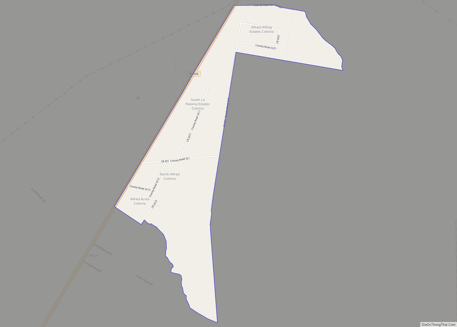 Map of South La Paloma CDP