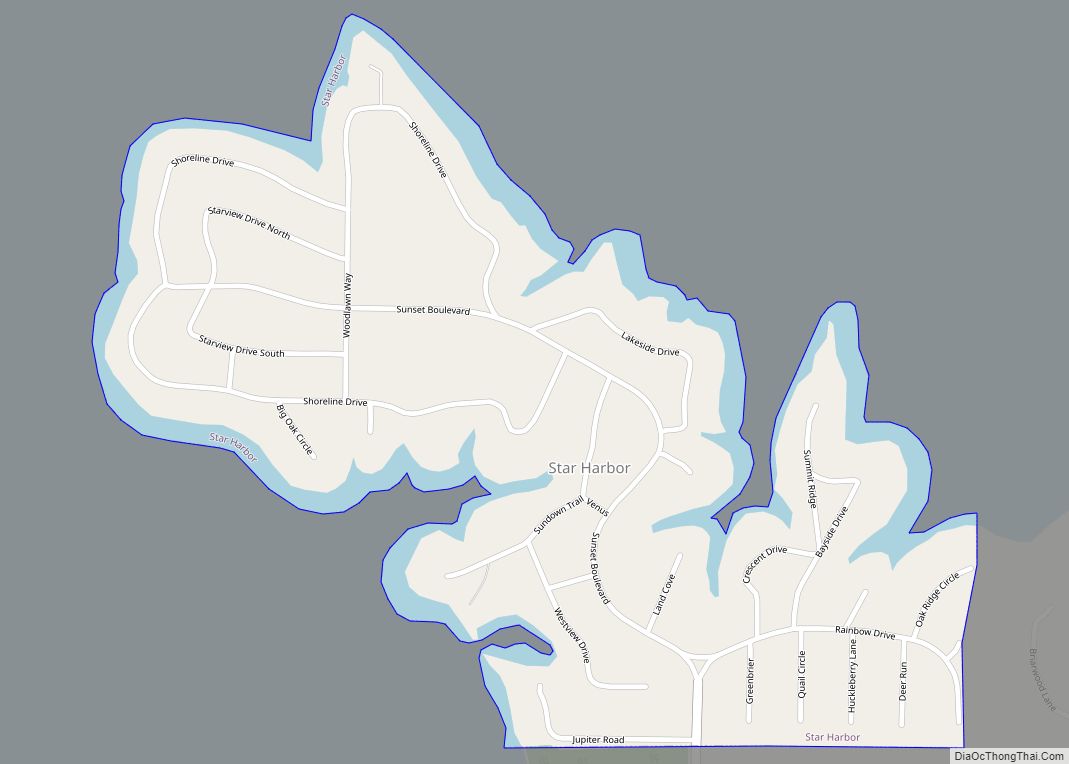 Map of Star Harbor city