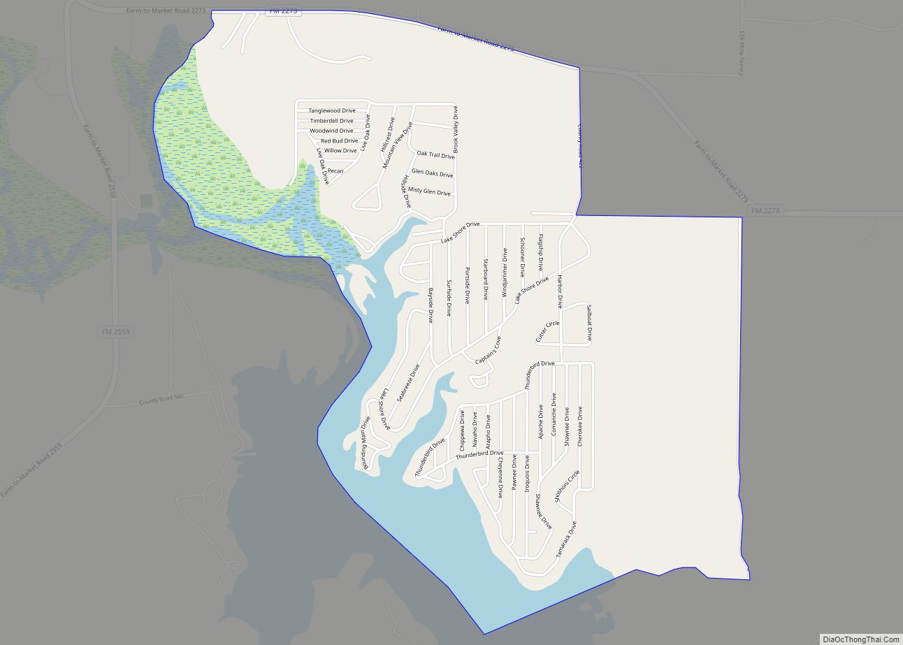 Map of Thunderbird Bay CDP