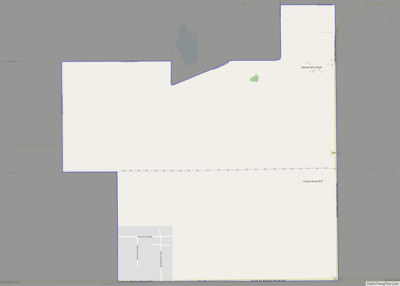 Map of Tierra Grande CDP