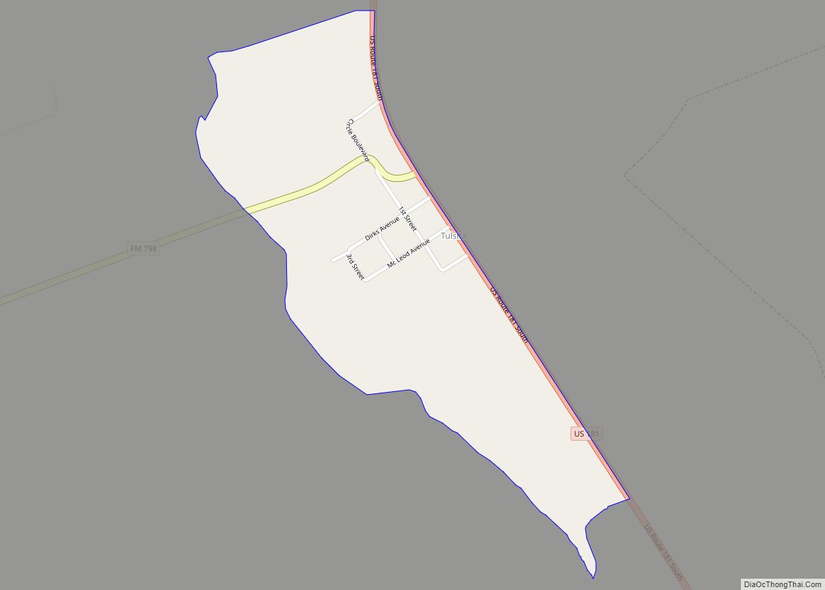 Map of Tulsita CDP