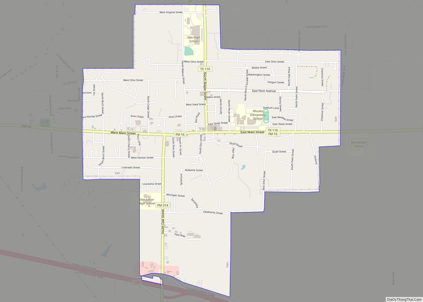 Map of Van city