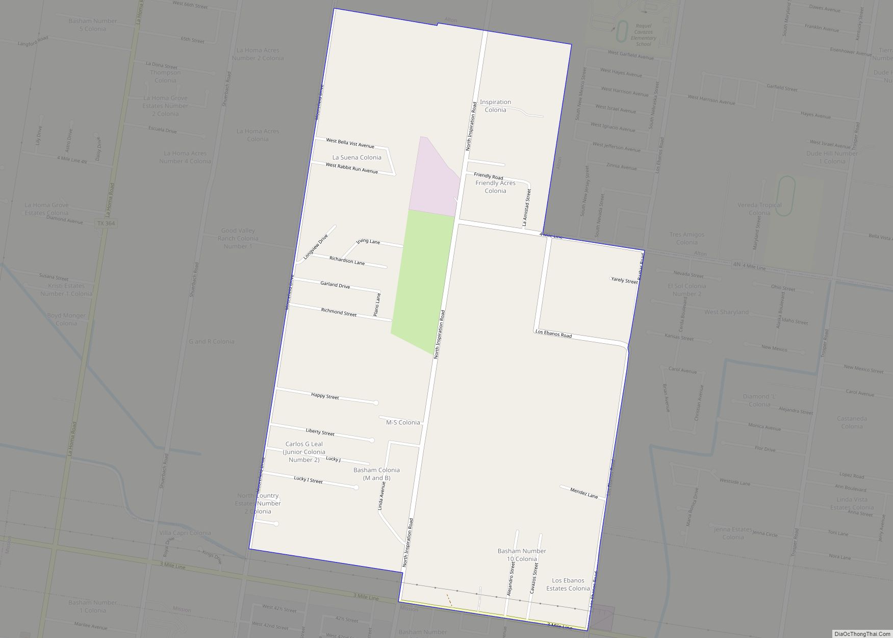 Map of West Sharyland CDP