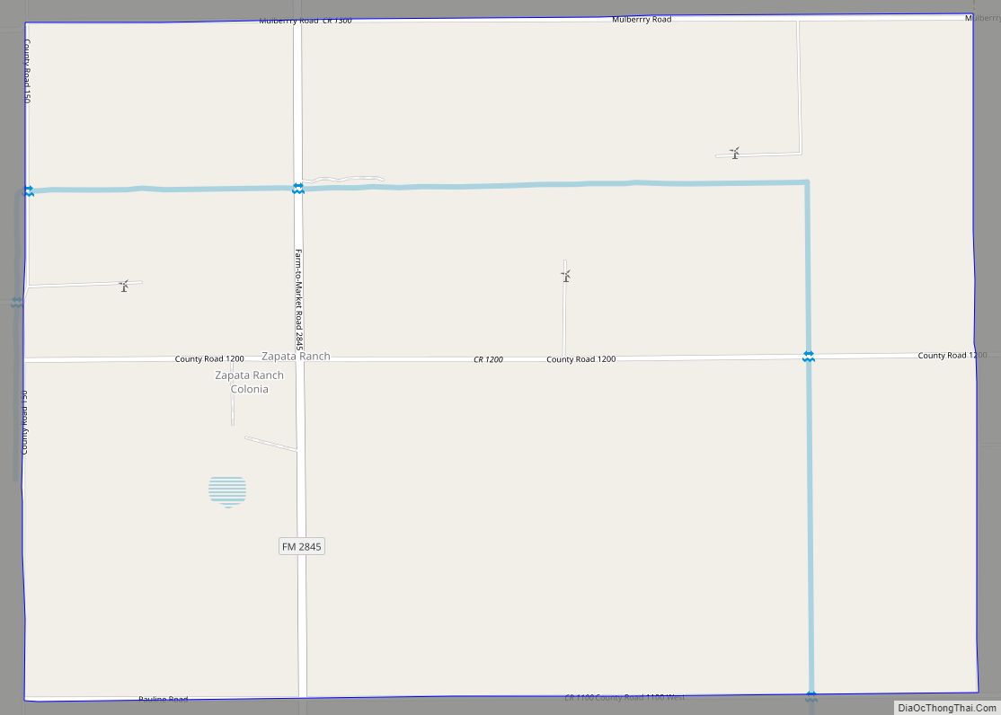 Map of Zapata Ranch CDP