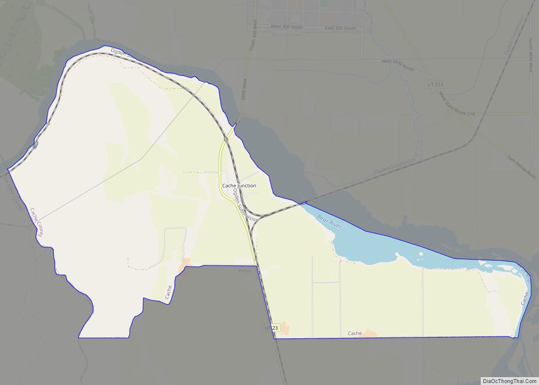 Map of Cache CDP, Utah