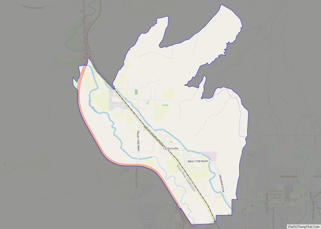 Map of Carbonville CDP