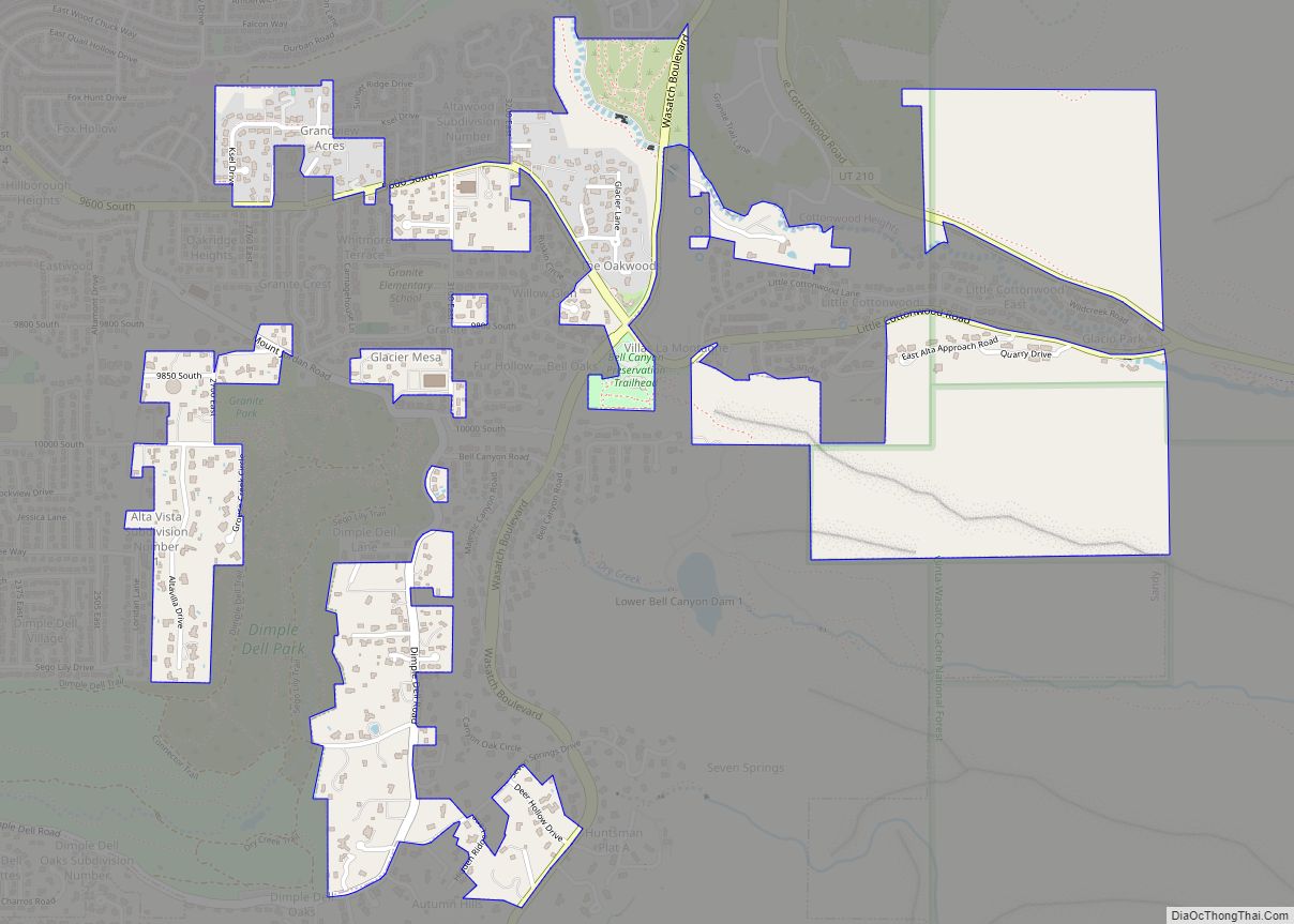Map of Granite CDP, Utah