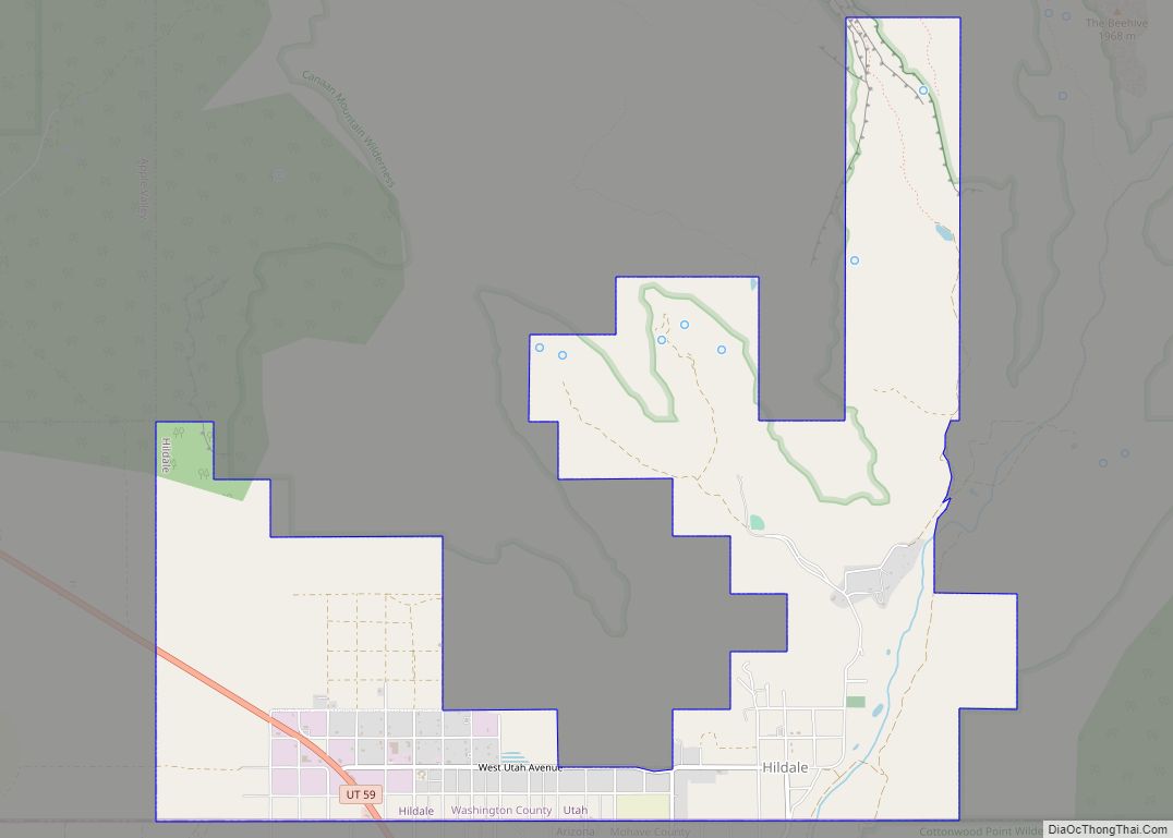 Map of Hildale city