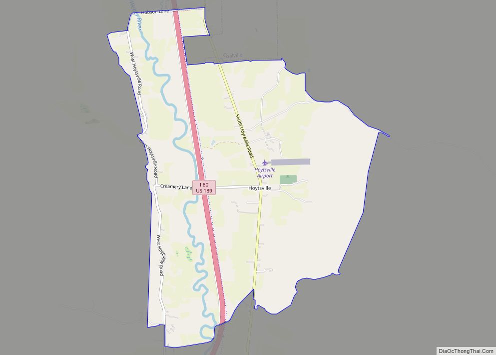 Map of Hoytsville CDP