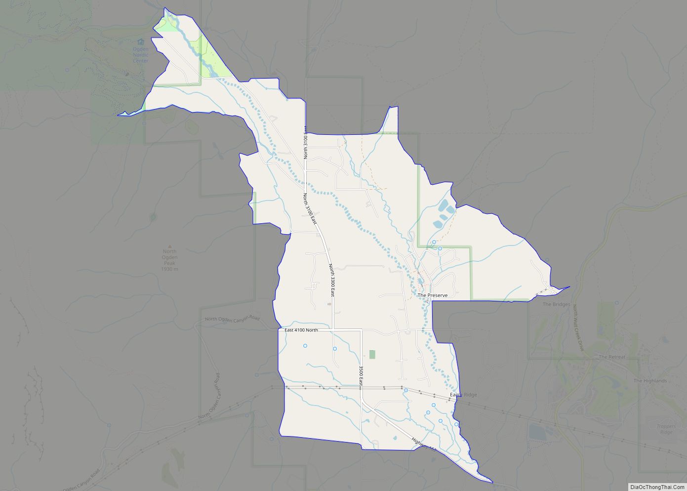 Map of Liberty CDP, Utah