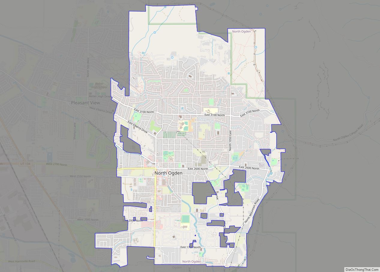 Map of North Ogden city