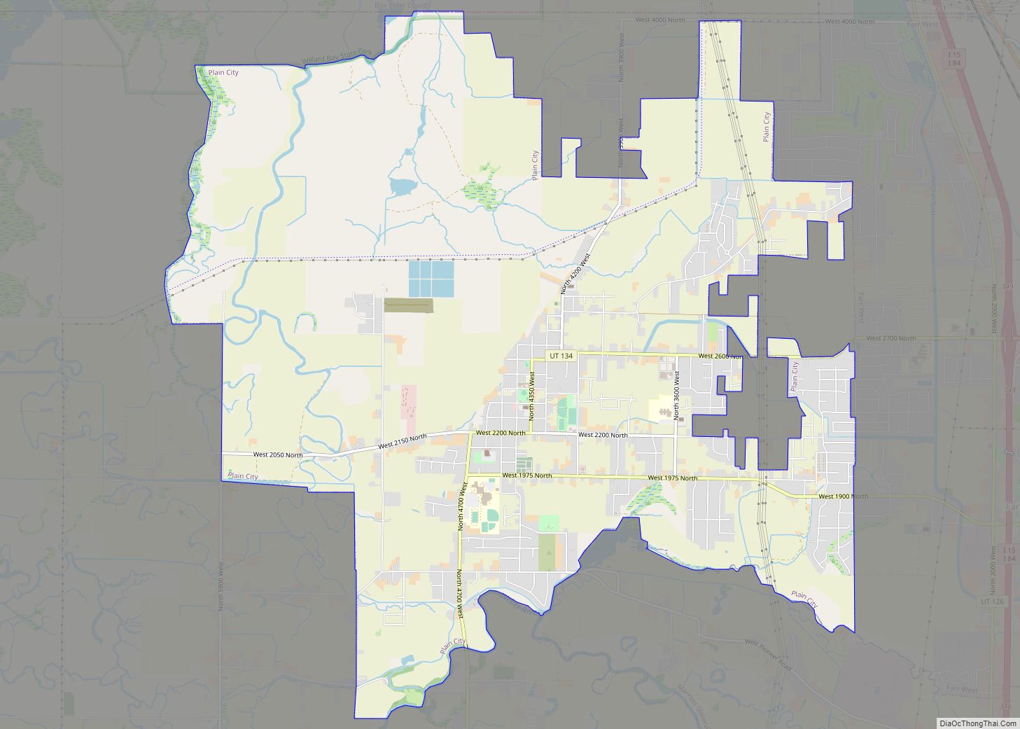 Map of Plain City, Utah