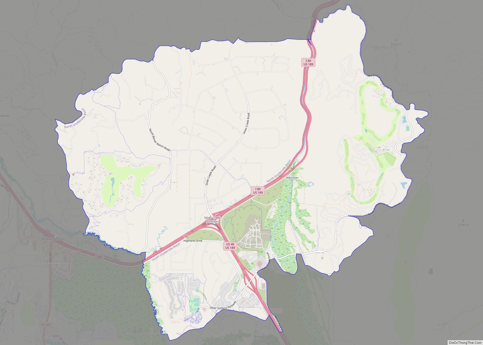 Map of Silver Summit CDP