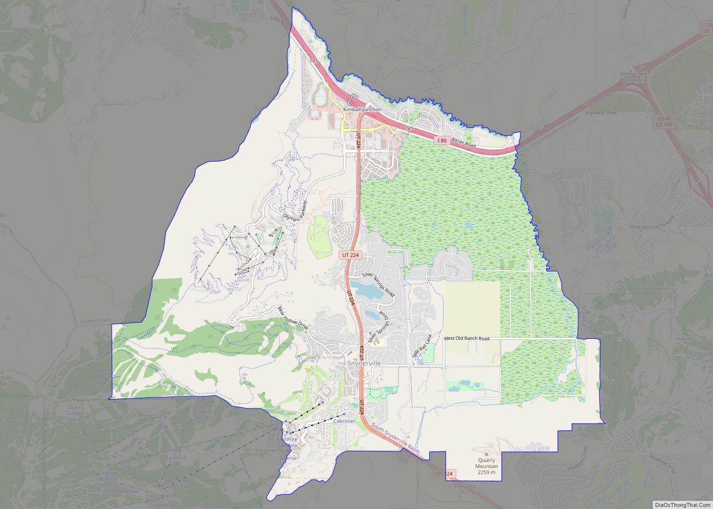 Map of Snyderville CDP