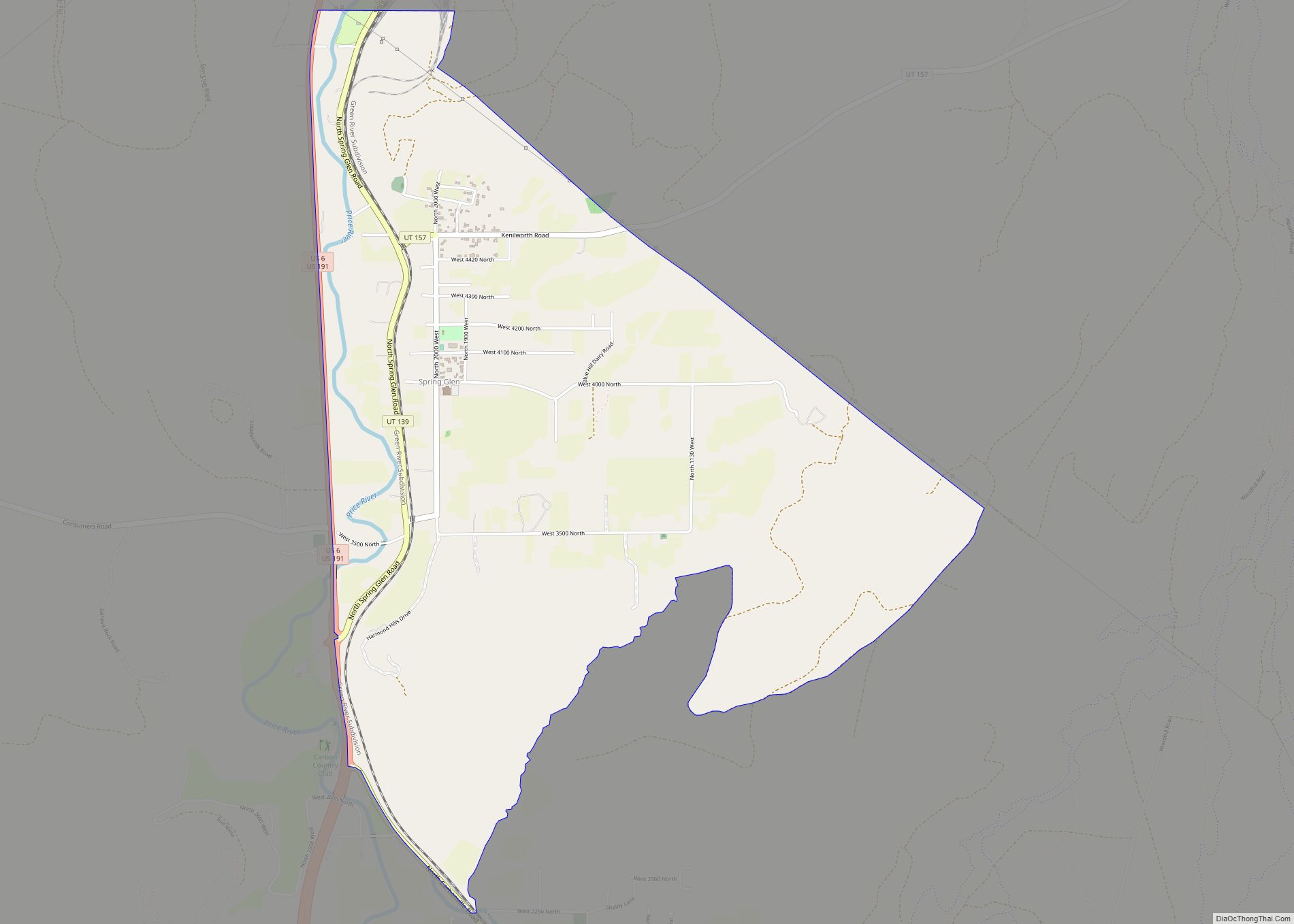 Map of Spring Glen CDP