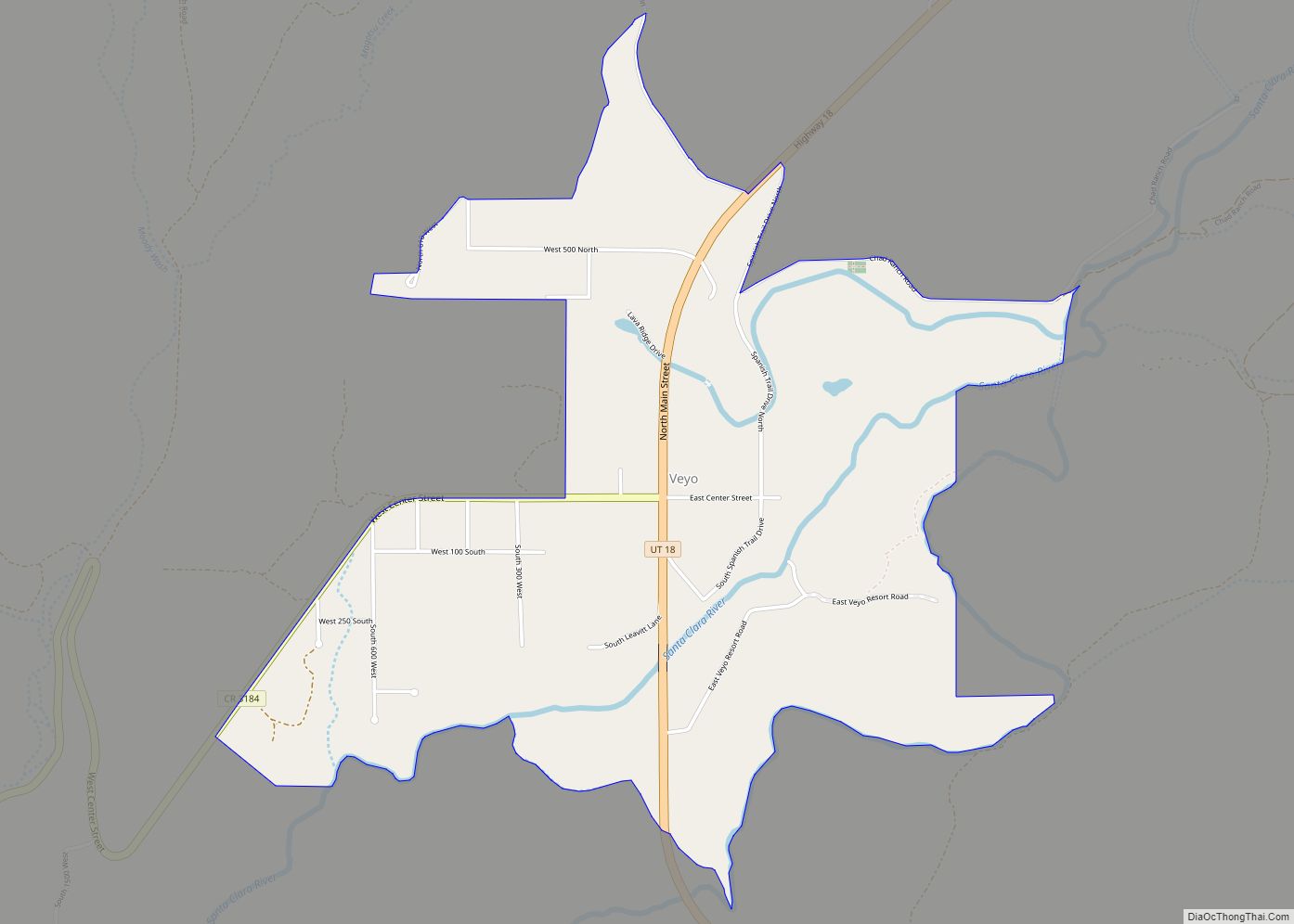Map of Veyo CDP