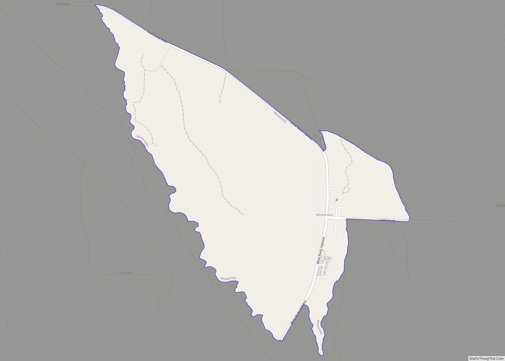 Map of Whiterocks CDP