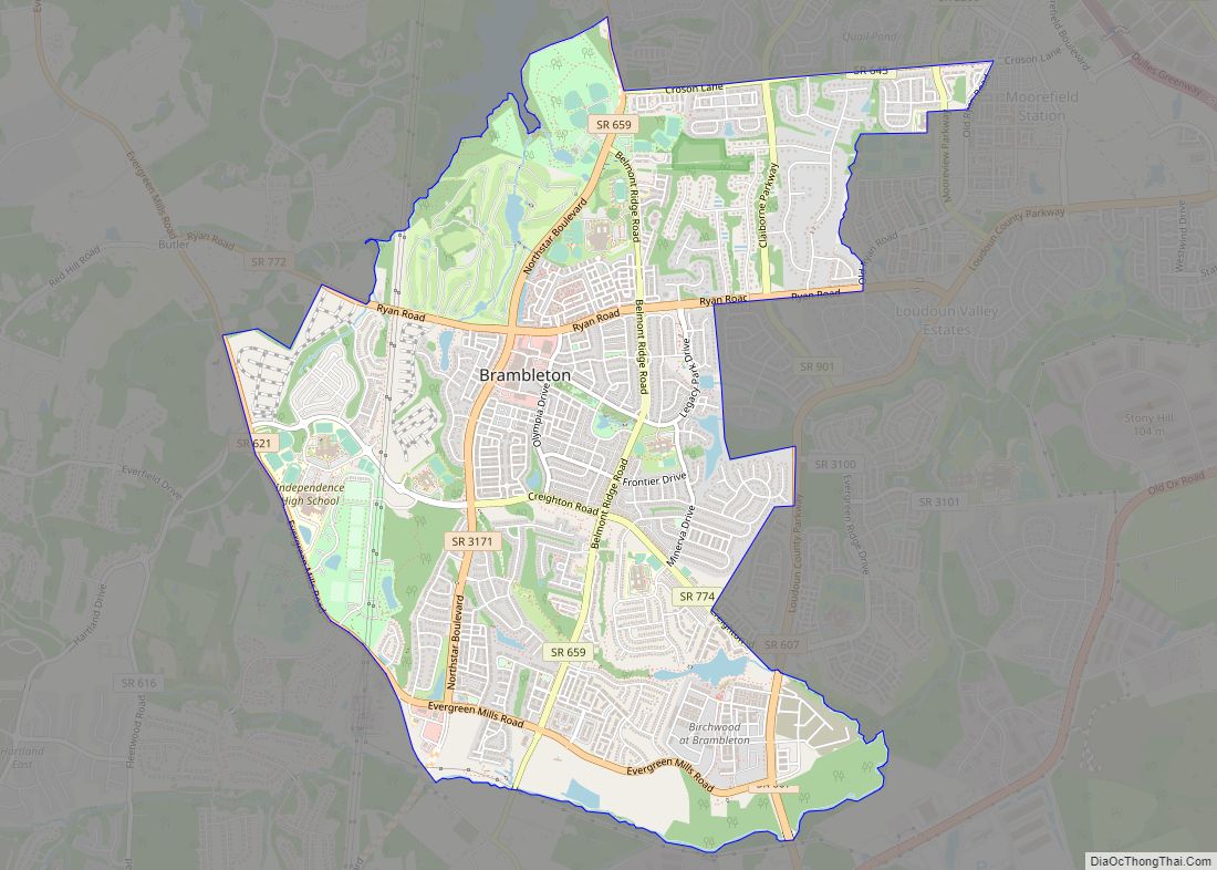 Map of Brambleton CDP