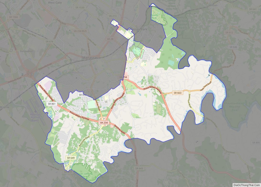 Map of Buckhall CDP