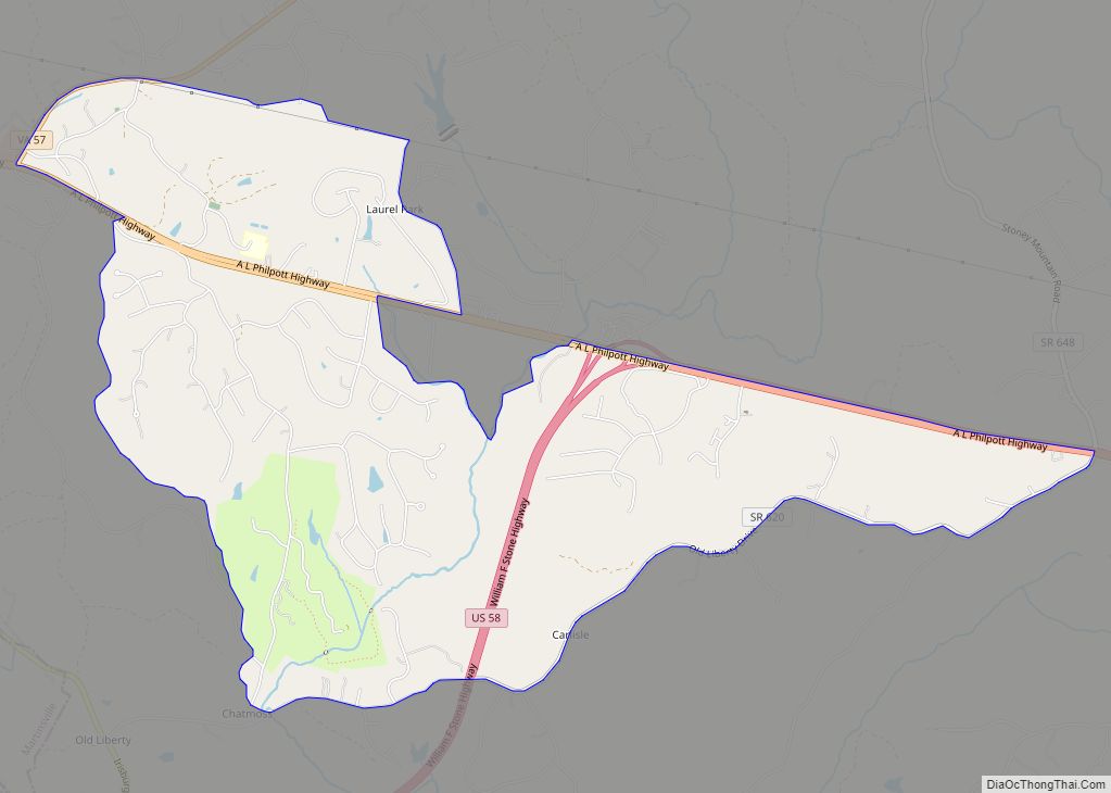 Map of Chatmoss CDP