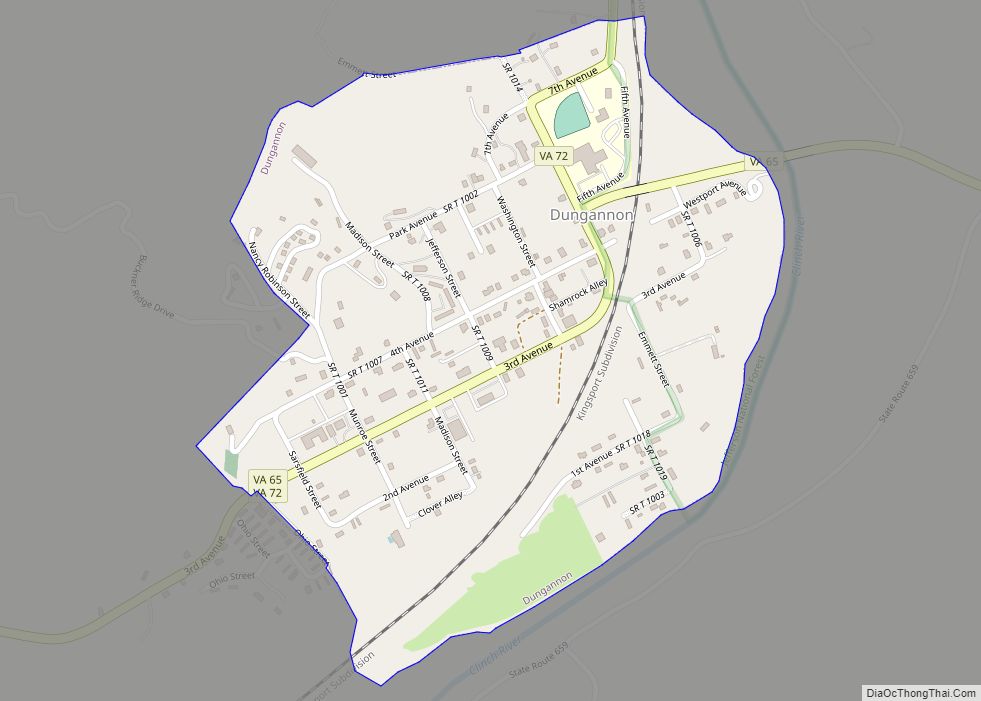 Map of Dungannon town