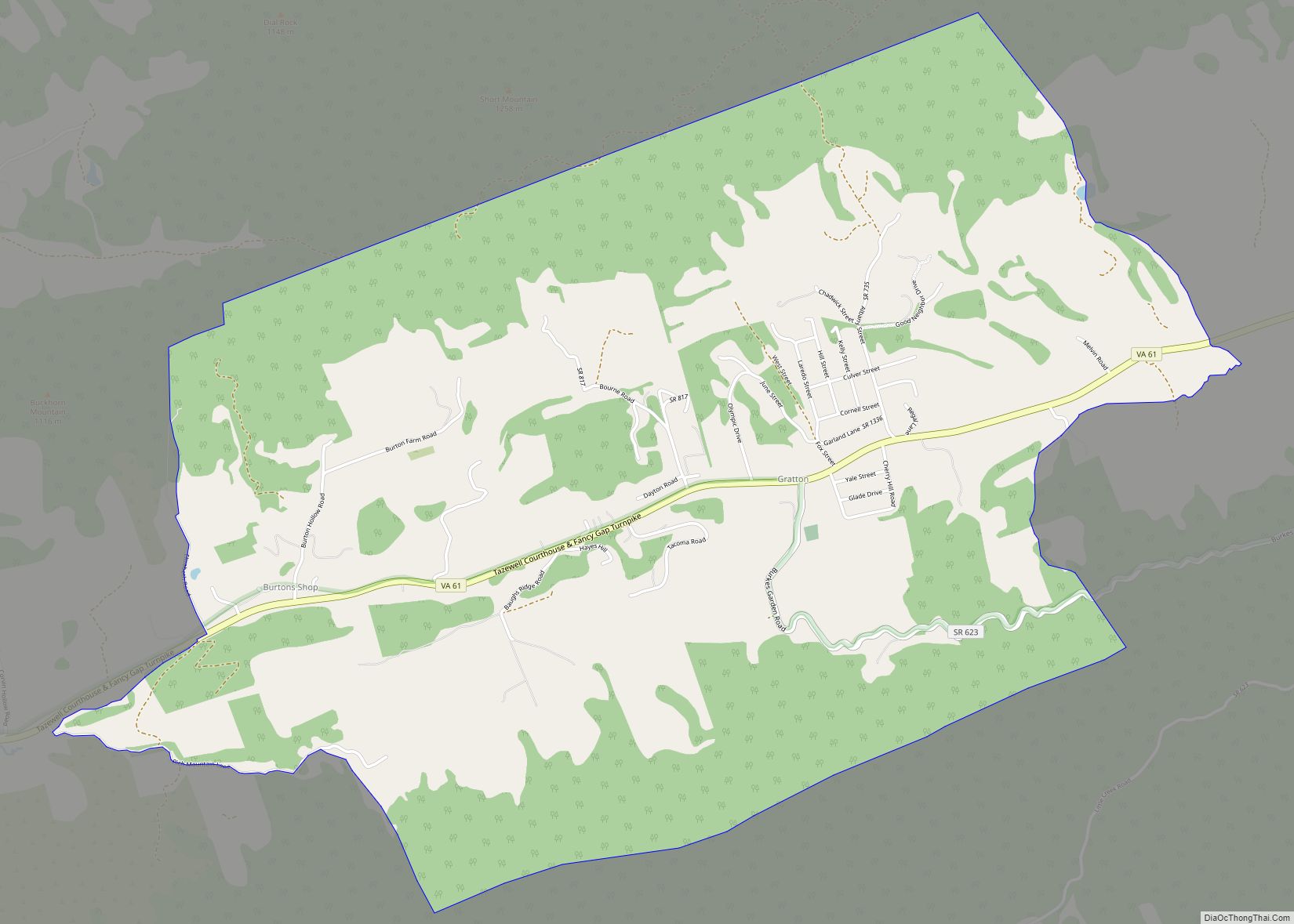 Map of Gratton CDP