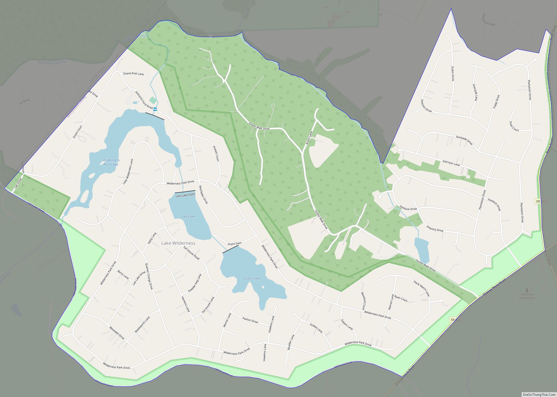 Map of Lake Wilderness CDP