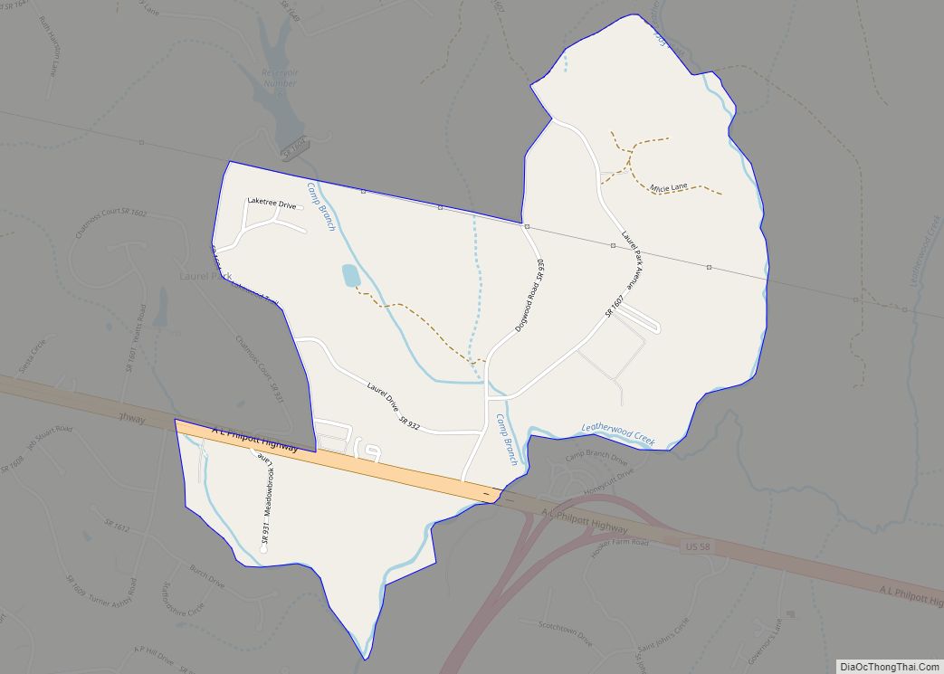 Map of Laurel Park CDP, Virginia