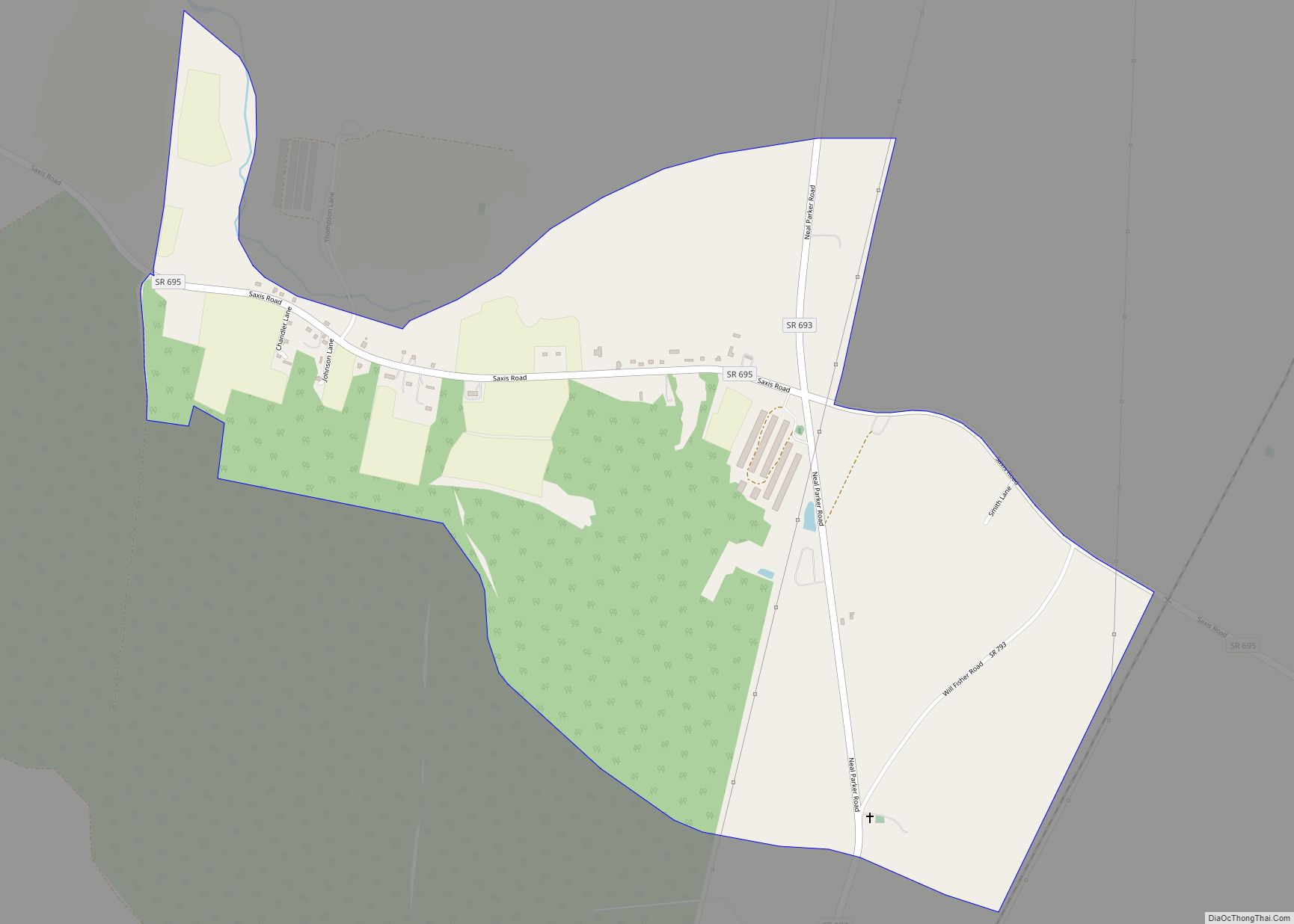 Map of Makemie Park CDP