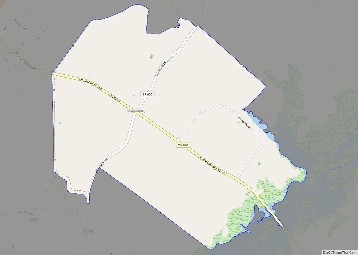 Map of Mappsburg CDP