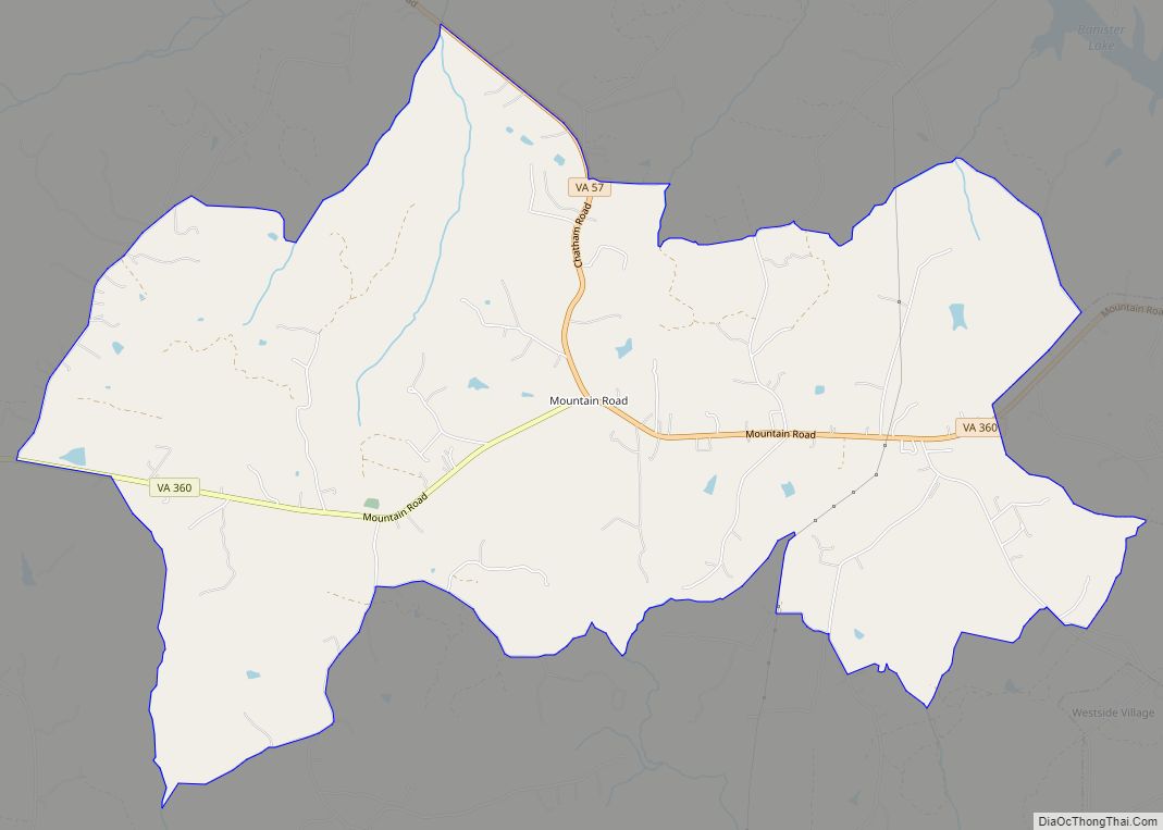 Map of Mountain Road CDP