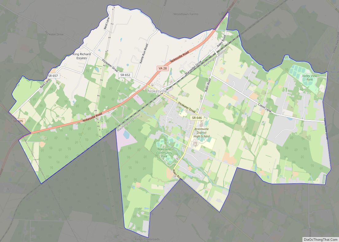 Map of Nokesville CDP