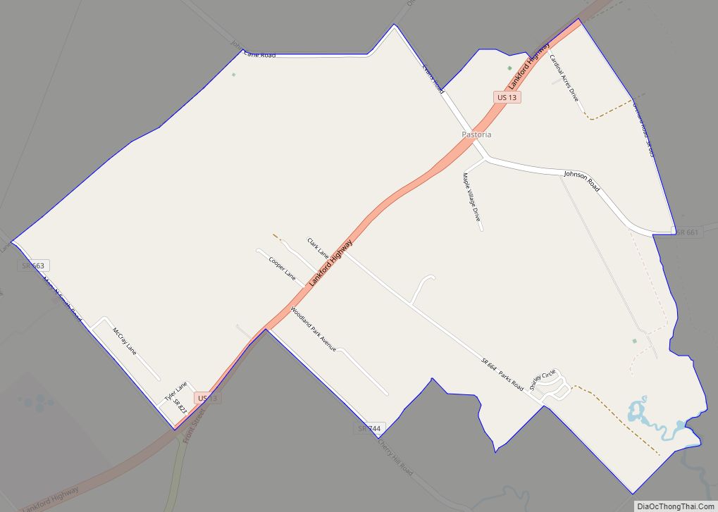 Map of Pastoria CDP