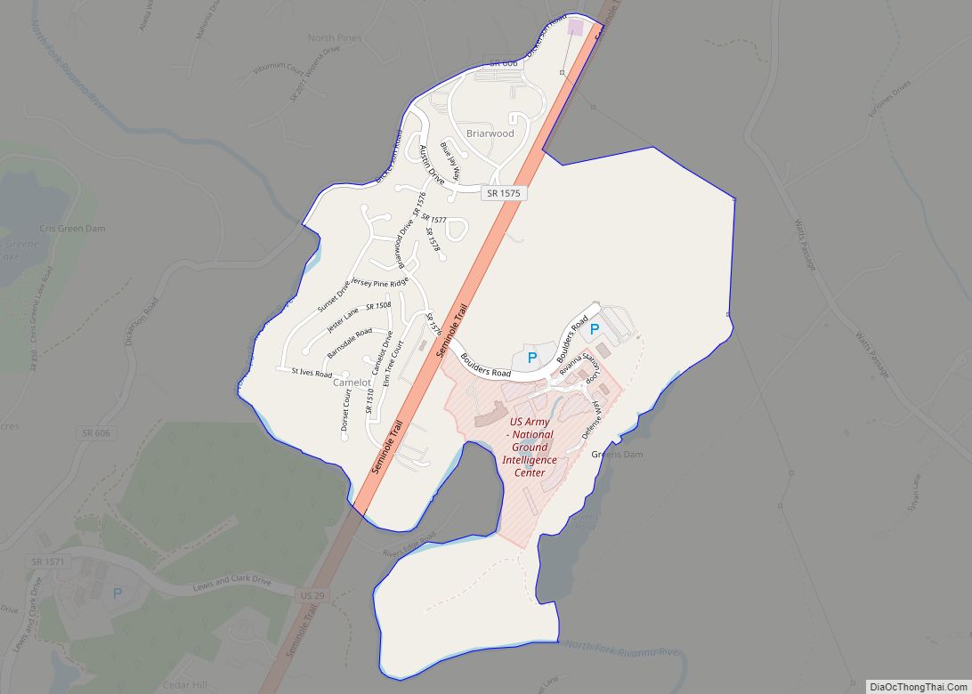 Map of Piney Mountain CDP