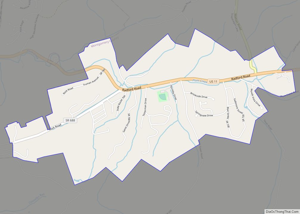 Map of Plum Creek CDP