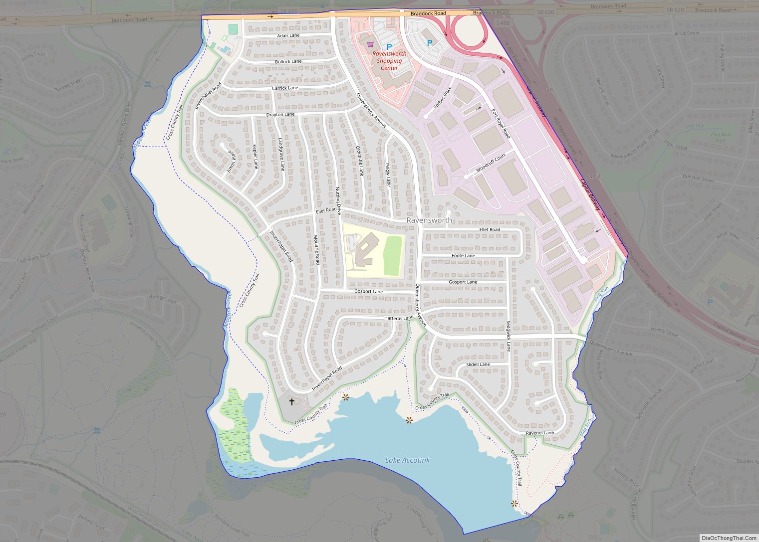 Map of Ravensworth CDP