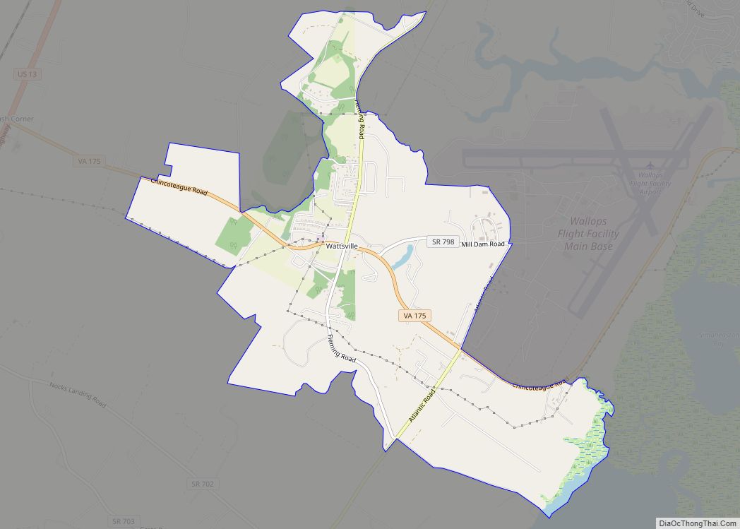Map of Wattsville CDP