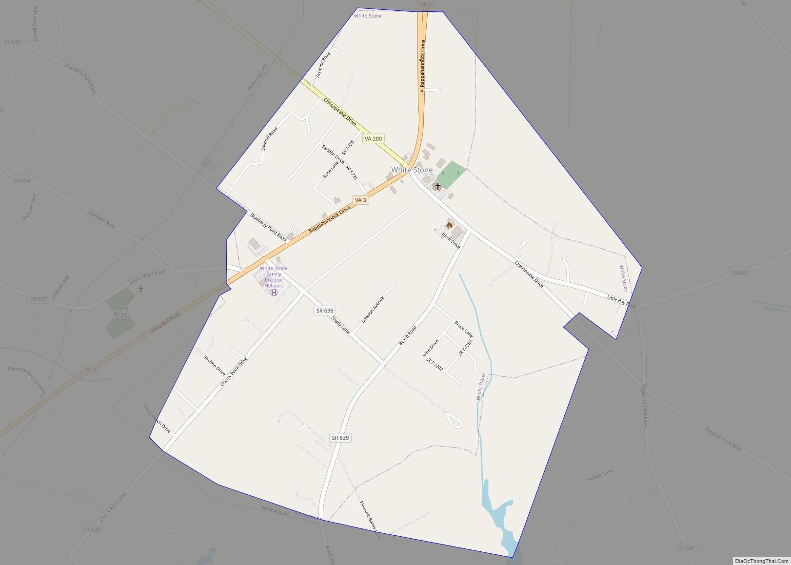 Map of White Stone town