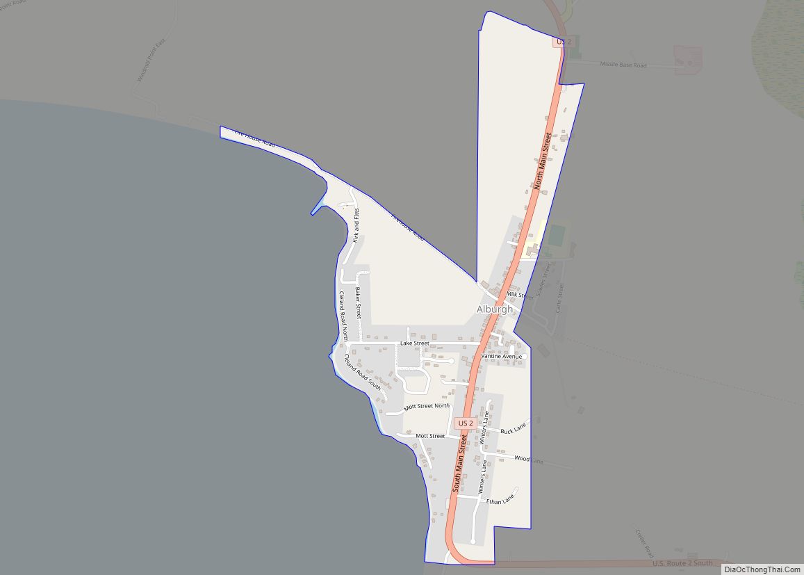 Map of Alburgh village