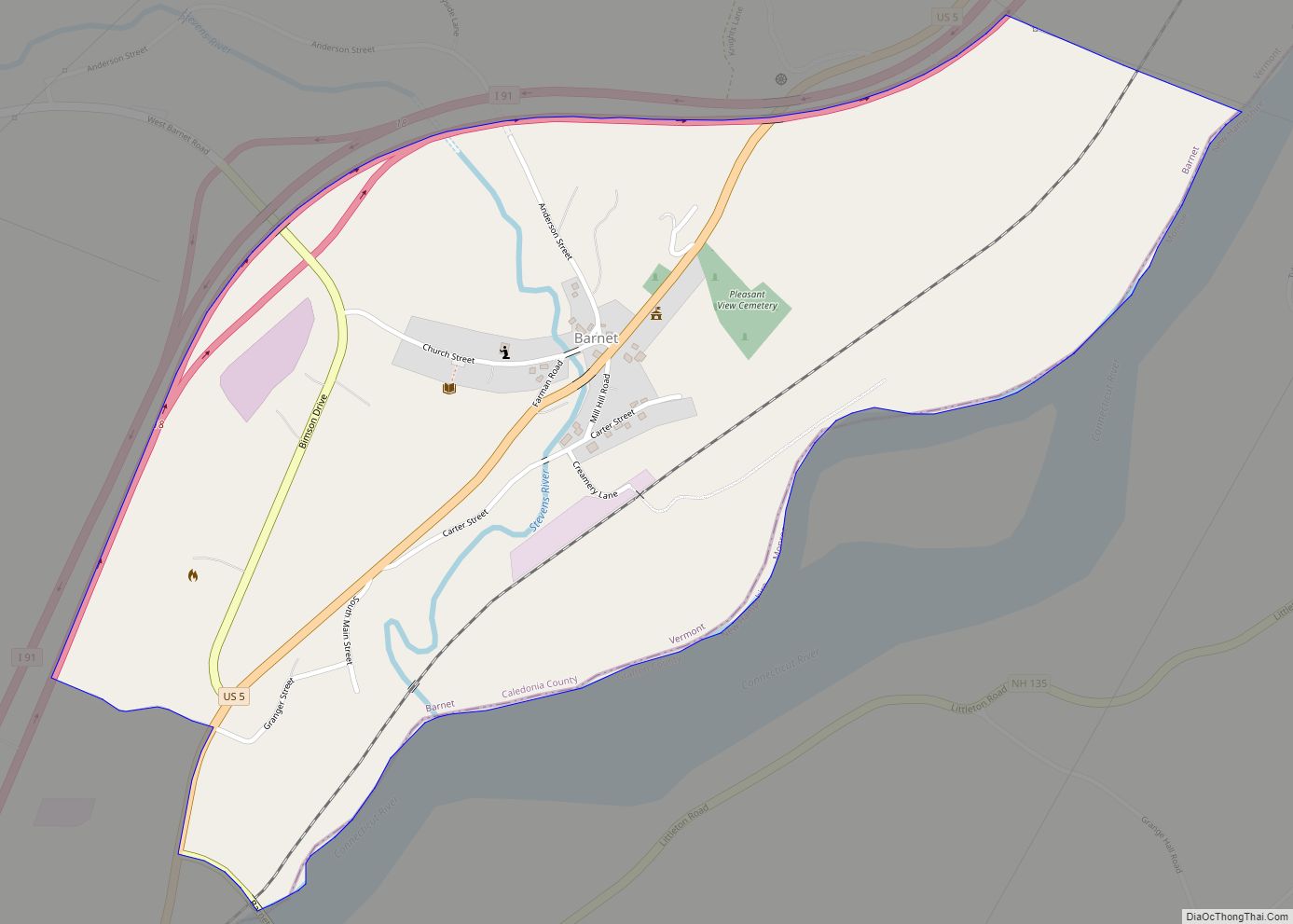 Map of Barnet CDP