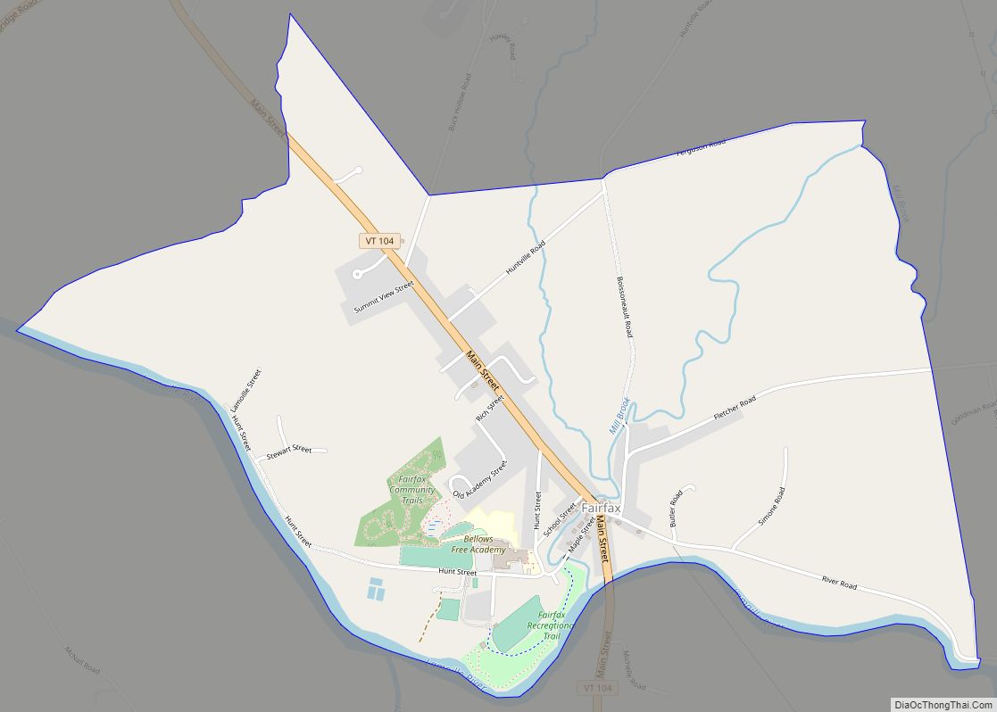 Map of Fairfax CDP, Vermont