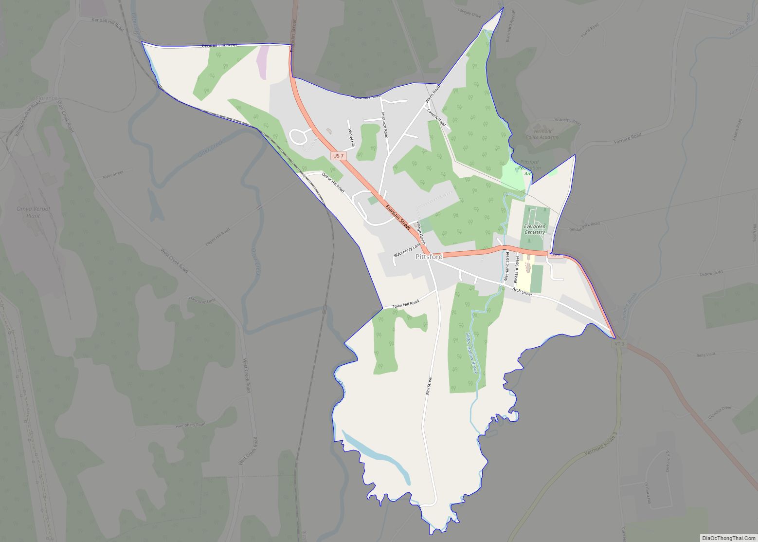 Pittsford Vt Map