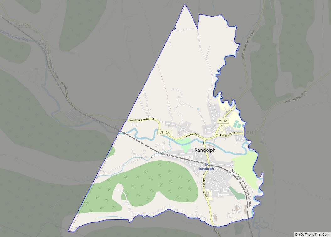 Map of Randolph CDP, Vermont