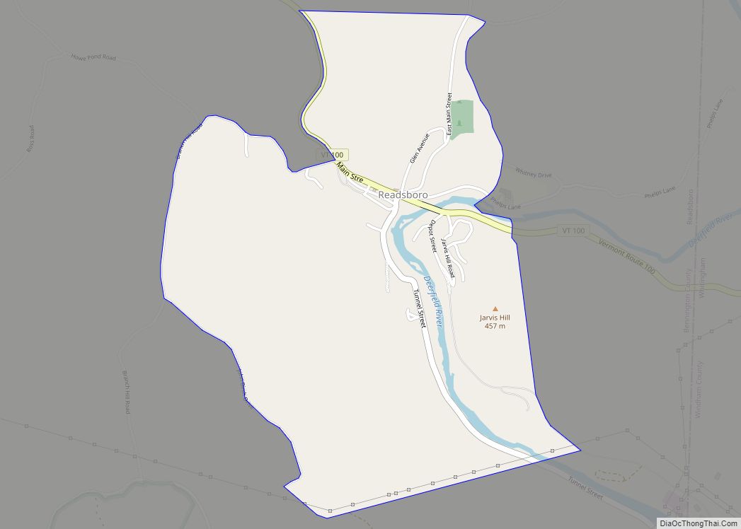 Map of Readsboro CDP