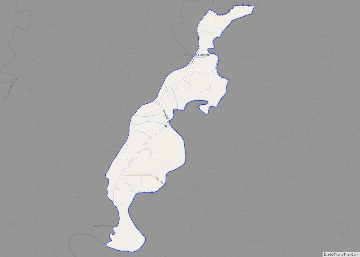 Map of Aberdeen Gardens CDP