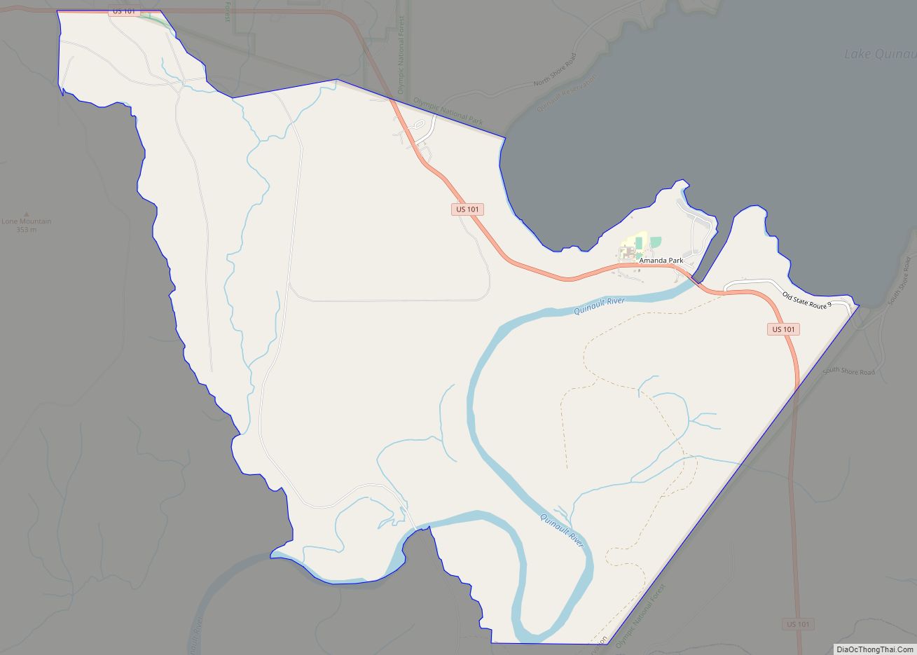 Map of Amanda Park CDP